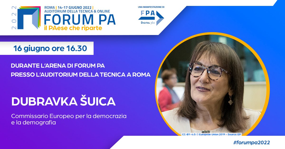 GiaDominici's tweet photo. -18 giorni a #FORUMPA22 occasione per allungare le reti,  per confrontarsi a livello #internazionale

#finalmenteciincontriamo 

@Carlomochisis @FPA_net @MauroTommasi https://t.co/i1tGsZQVAa