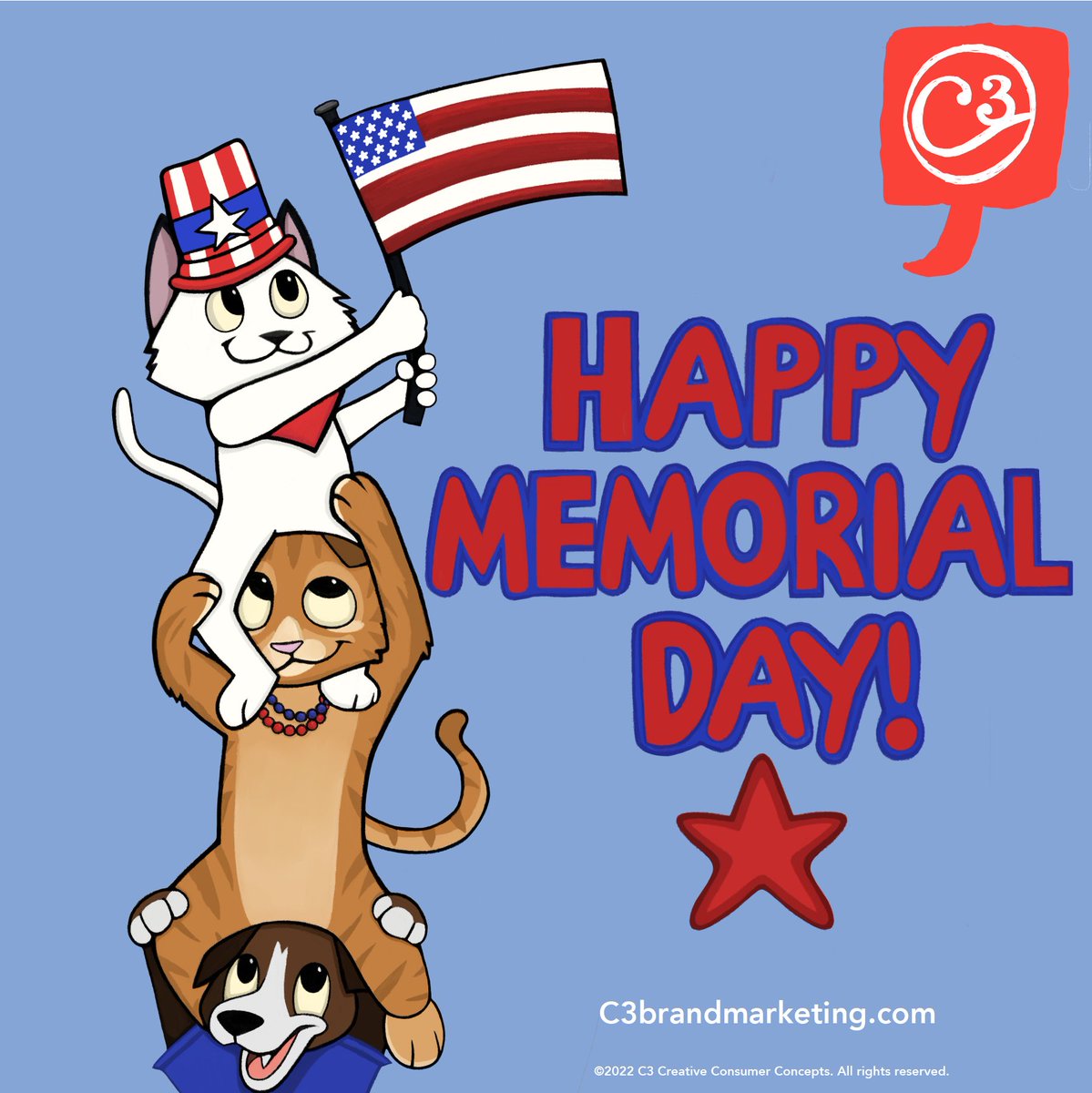 C3Lab's tweet photo. Memorial Day weekend is upon us! For many families, this marks the unofficial kickoff to summer, and for many it is also a weekend of remembrance. We at C3 wish you a weekend filled with peace and summer sunshine! https://t.co/JfxNYbpey8