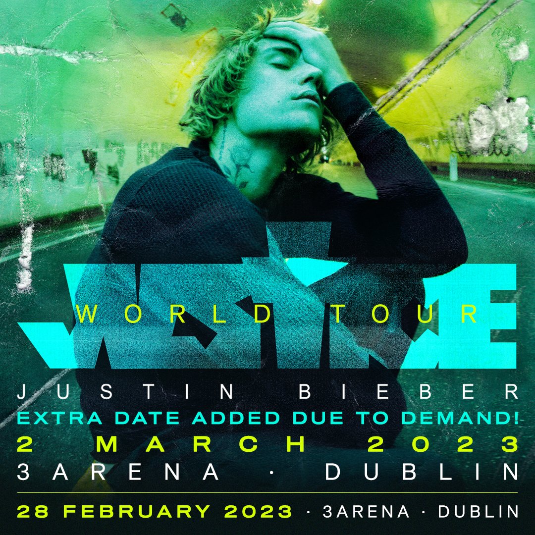 aikenpromotions's tweet image. ★★ 𝗘𝗫𝗧𝗥𝗔 𝗗𝗔𝗧𝗘 𝗔𝗗𝗗𝗘𝗗 ★★

@justinbieber ~ Justice World Tour
📍@3ArenaDublin ~  2nd March 2023

𝗧𝗶𝗰𝗸𝗲𝘁𝘀 ~: bit.ly/3MRjJyg

#JustinBieber #JusticeWorldTour