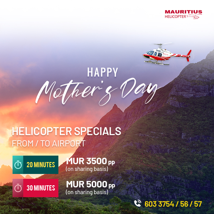 Still looking for that perfect last-minute Mother’s Day gift? Surprise her with a Helicopter tour! Book on airmauritius.com/mauritius-heli… #mauritiushelicopter #helicopteroffermauritius #airmauritius #flysafertogether #mauritius #MothersDay