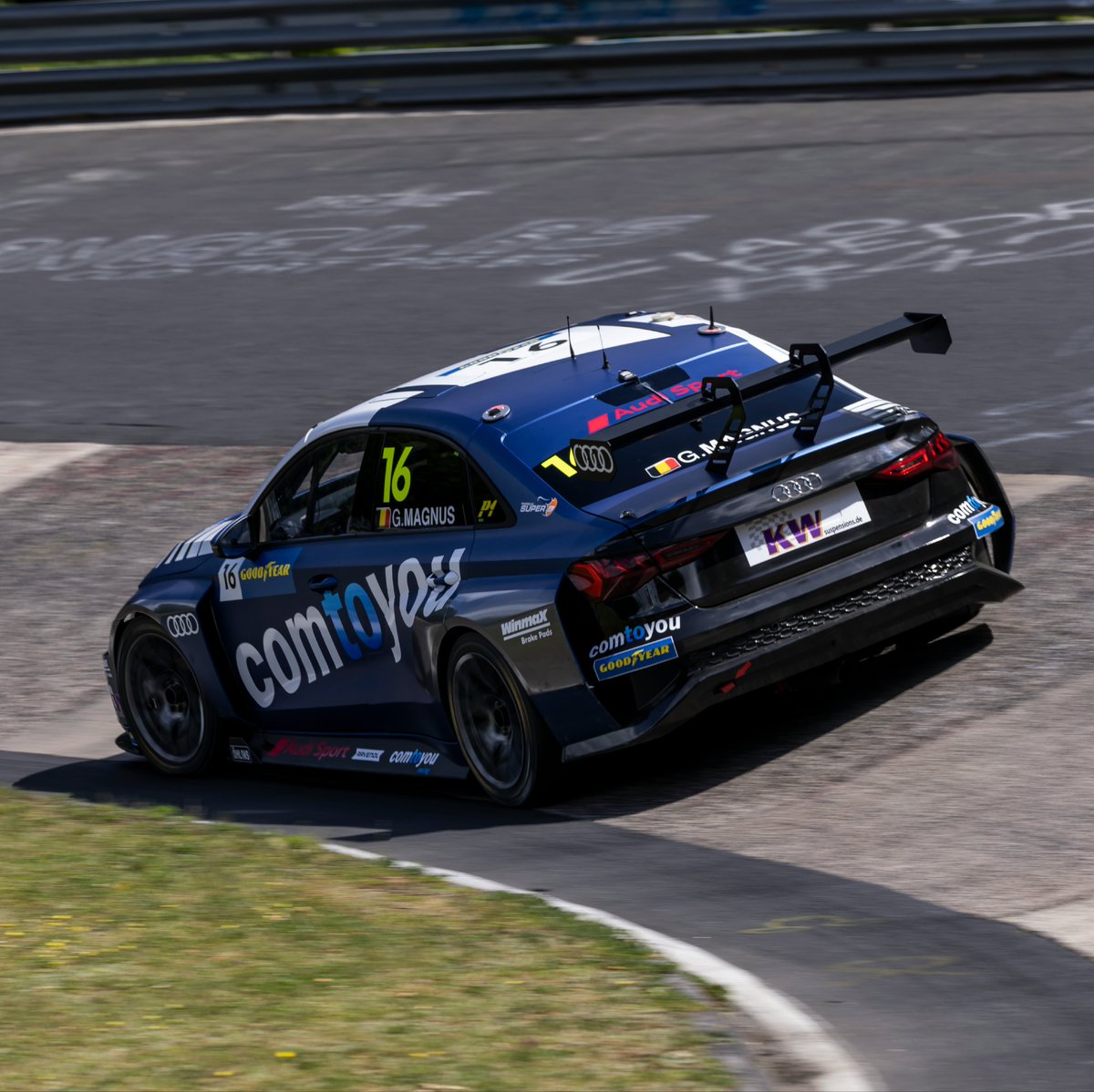 Audi Sport (@audisport) on Twitter photo Blue front row at the @Nuerburgring: <a href="/MBennaniRacing/">Mehdi Bennani</a> from Comtoyou Team Audi Sport set pole for the weekend’s opening @FIA_WTCR race, qualifying ahead of his teammate, Audi Sport driver Gilles Magnus.
>> audi.com/TCR
#PerformanceIsAnAttitude #TCR #FIAWTCR Blue front row at the @Nuerburgring: <a href="/MBennaniRacing/">Mehdi Bennani</a> from Comtoyou Team Audi Sport set pole for the weekend’s opening @FIA_WTCR race, qualifying ahead of his teammate, Audi Sport driver Gilles Magnus.
>> audi.com/TCR
#PerformanceIsAnAttitude #TCR #FIAWTCR
