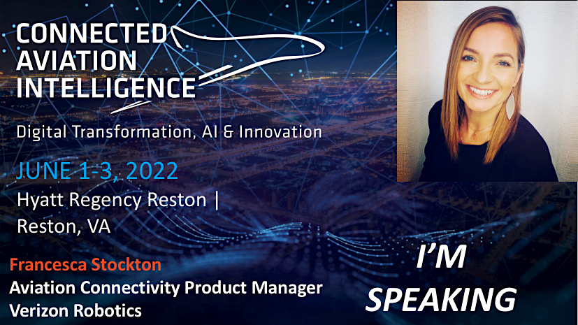 AvionicsGlobal's tweet photo. During next week's Connected Aviation Intelligence Summit, Francesca Stockton of Verizon Robotics, will discuss drone and robotics connectivity research the company is currently working on. 

Check out the full agenda and register to attend here: https://t.co/KzhBLPwG2e https://t.co/7zAWfkywPV