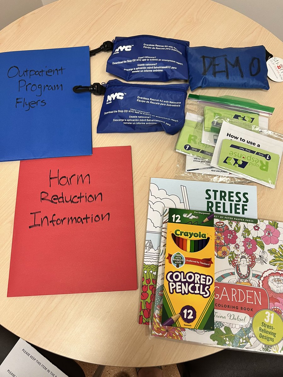 Dr Tiffany Lu (@tiffanylumd) on Twitter photo We now have an addiction consult service rounding bag full of goodies! (Naloxone, fentanyl test strips, info on syringe service programs and safer injection, never use alone hotline, etc) Thanks to our medical student and fellow for making this happen #harmreduction <a href="/MonteAddMed/">Montefiore - Einstein Addiction Medicine</a> We now have an addiction consult service rounding bag full of goodies! (Naloxone, fentanyl test strips, info on syringe service programs and safer injection, never use alone hotline, etc) Thanks to our medical student and fellow for making this happen #harmreduction <a href="/MonteAddMed/">Montefiore - Einstein Addiction Medicine</a>
