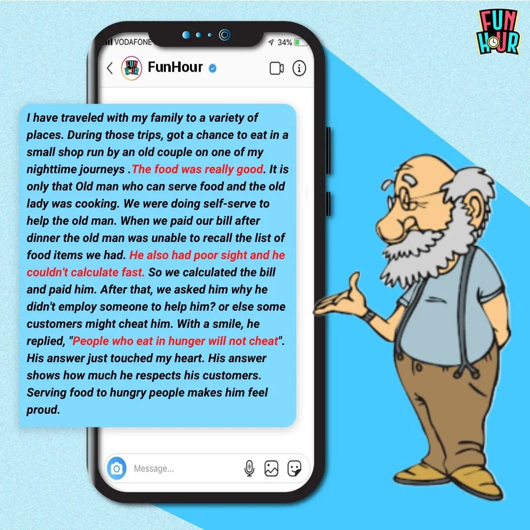 FunHourOfficial's tweet photo. One of our followers shares an inspirational incident they come across in their life.
☝🏻READ AND SHARE
Here we created a space to express yourself. Your emotions, thoughts, feelings etc. @FunHourOfficial

#funhour  #growwithfunhour #lifelessons #sharebox https://t.co/1Z8JkVHUUA