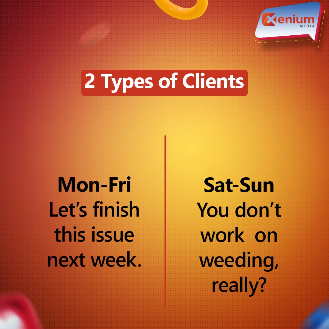 thexeniummedia's tweet photo. Two Types of Clients.
.
.
#content #selling #influencer #influencermarketing #marketingfact #marketingdigital #facts #brandmarketing #brandingtips #brandingagency
#socialmediastrategy #socialmediamarketing #socialmediaexperts #marketingtips #onlinebrand  #xenium #xeniummedia https://t.co/73JaIWdxS4