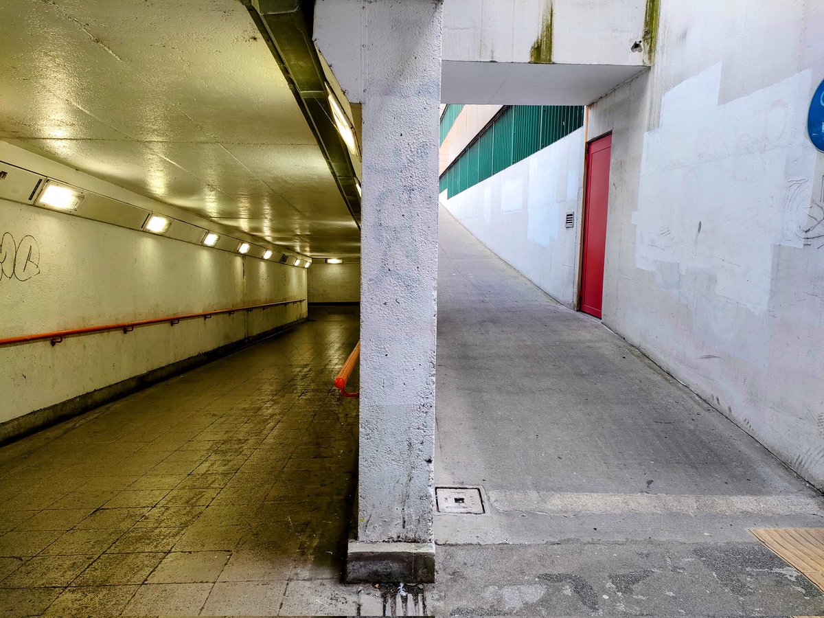 underpassesNCL's tweet photo. Inside and outside one of the Swan House roundabout underpass tunnels yesterday afternoon. Next to @NHSBSA in #Newcastle https://t.co/5zMs92CUD4