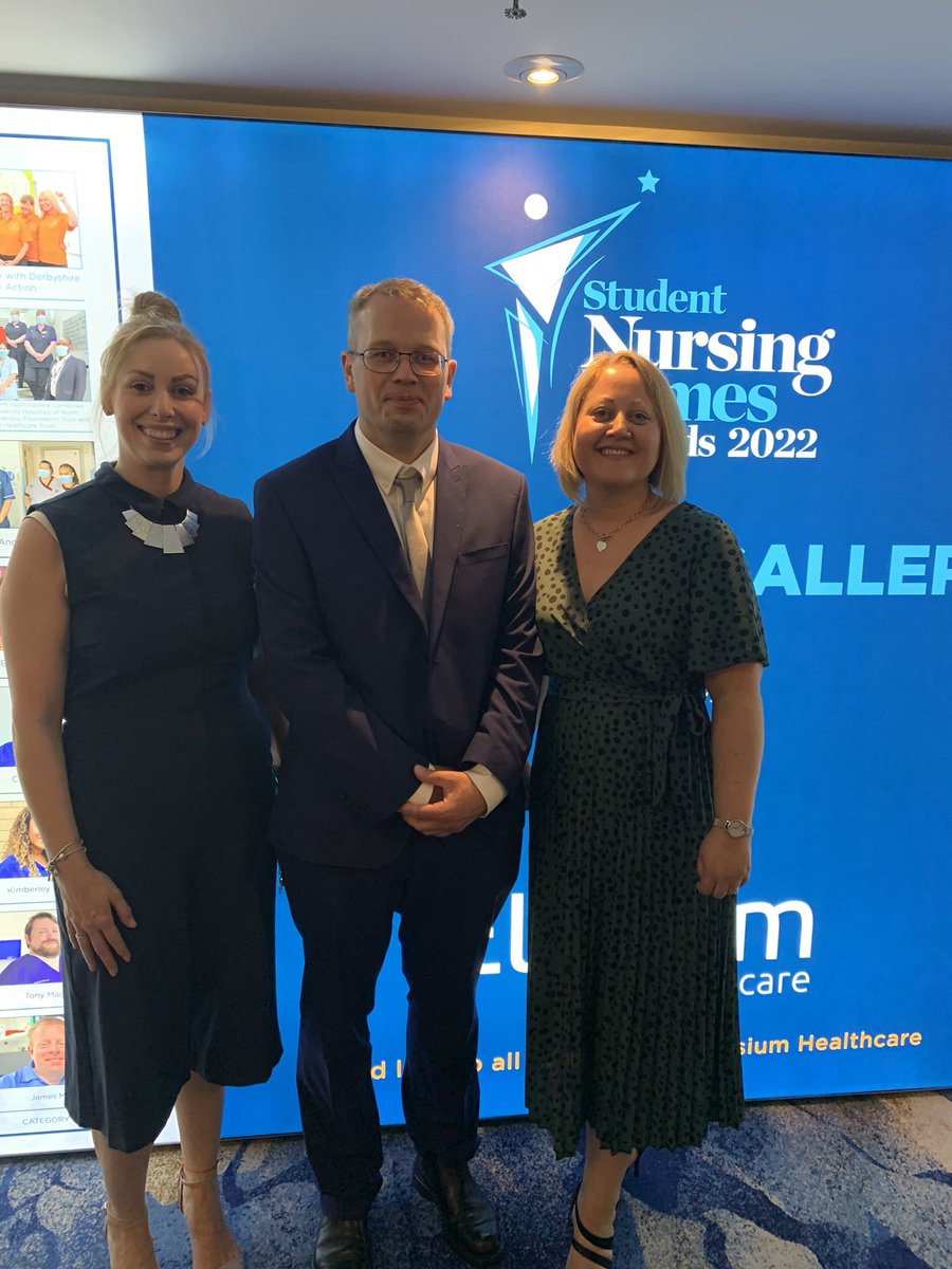 vickywaller1_m's tweet photo. We are at the Student Nursing Times awards today in London celebrating the achievements of Trainee Nursing Associate Kristy Windle and Practice Supervisor Chris Angell-Ashton who are shortlisted. @studentNT @barnshospital @BarnsleyStudent https://t.co/4DXNcnnBsA