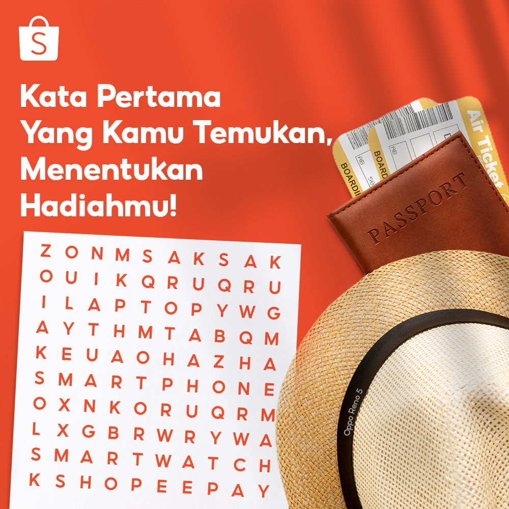 ShopeeID's tweet photo. Sobat Shopee, mau gak dapetin hadiah dari mimin? 😍 Coba lihat gambar di bawah ini dan REPLY kata pertama yang kamu temukan! Siapa tau kamu yang dapetin hadiahnya dari mimin~ 😎 #ShopeeID https://t.co/rDRkvf0Y8p