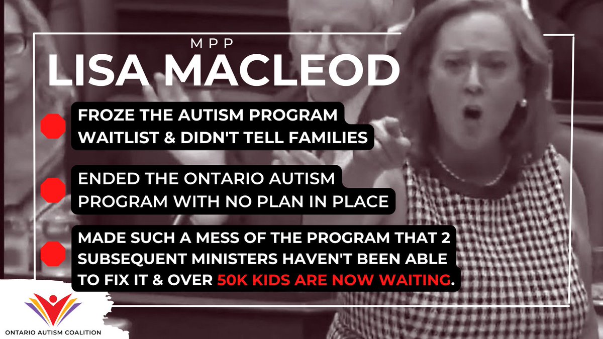 In spite of repeated denials, a leaked ministry memo and multiple verified provider emails clearly confirm that <a href="/MacLeodLisa/">Lisa MacLeod</a>  secretly froze the Ontario Autism Program waitlist and deliberately hid that information from families over five months. #50KIsNotOk #onpoli