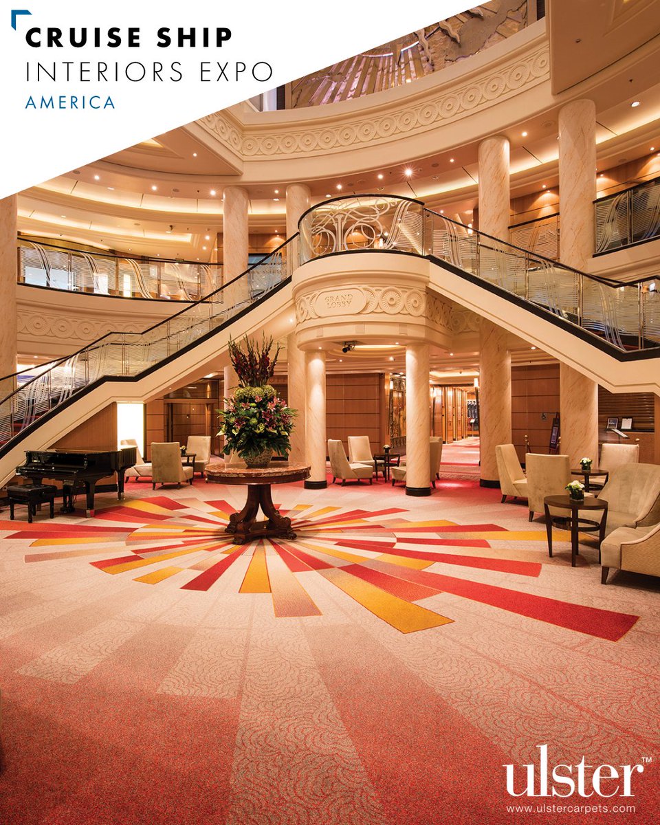 UlsterCarpets's tweet image. There’s just one week until the @CSIexpo America at @TheMiamiBeachCC ! 

Our team is looking forward to meeting the attendees and showcasing our bespoke solutions.  

Come and see us at Booth #1112 

Register here: cruiseshipinteriors-expo.com 

#CSIE2022 #CSI2022 #CruiseShips #Cruise