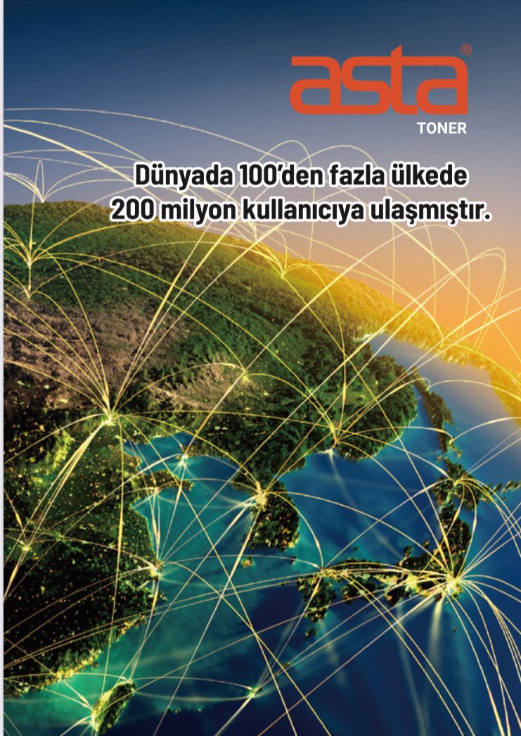 Asta Toner Global bir markadır…. Dünyada 200 milyon kullanıcıya ulaşmıştır.   Türkiye’de  de bilinirliliği hızla artan ve takep gören bir marka olma yolunda çok hızlı ilerleme kaydetmiştir. #kapitalkirtasite  #asta #toner #dmo #katalog #firmasi  #muadil #toner