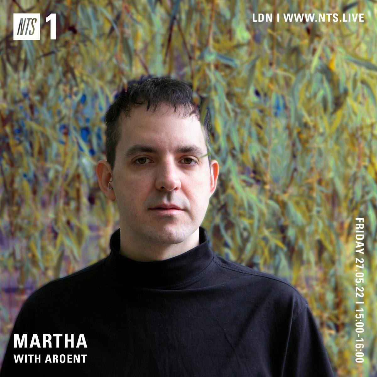 .<a href="/MARTHAradio/">𝖒𝖆𝖗𝖙𝖍𝖆 (she/her)</a> up next with a mix by Aroent (<a href="/InfiniteMachin1/">Infinite Machine</a>), celebrating his new release on Infinite Machine 

Listen: nts.live/1