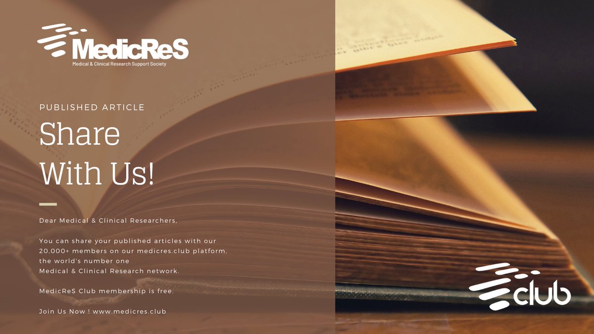 MedicReS's tweet photo. Share With Us!
Please send your published articles to us via begmr@medicres.org
Discover #MedicReS: https://t.co/UKPmT5TtpT
#MedicReSClub #EPICOS #ArtificialIntelligence #BeGMR #ClinicalResearch #medicalresearch #Abstract #Writer #ExplorePage #Academia #WriterCommunity https://t.co/cz5es34ZWj