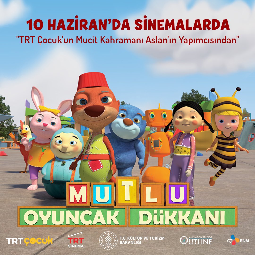 💫TRT Çocuk’un sevilen kahramanlarıyla beyaz perdede buluşmaya hazır mısınız? Kıpır ve arkadaşlarının macera dolu hikayesini izlerken çok eğleneceksiniz.🤩
🧸“Mutlu Oyuncak Dükkanı” 10 Haziran’da Tüm Türkiye’de Sinemalarda! 
#MutluOyuncakDukkani #TRTÇocuk #TRTSinema