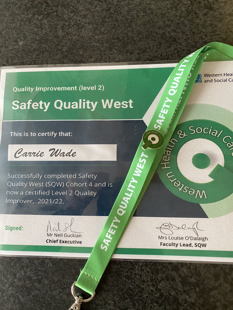 Celebration day for #SQWC4 <a href="/WesternHSCTrust/">Western Trust</a> 🎉🥳🎉🥳 <a href="/louiseodalaigh/">Louise O'Dalaigh</a> <a href="/MorrowOrlaith/">Orlaith Morrow</a>