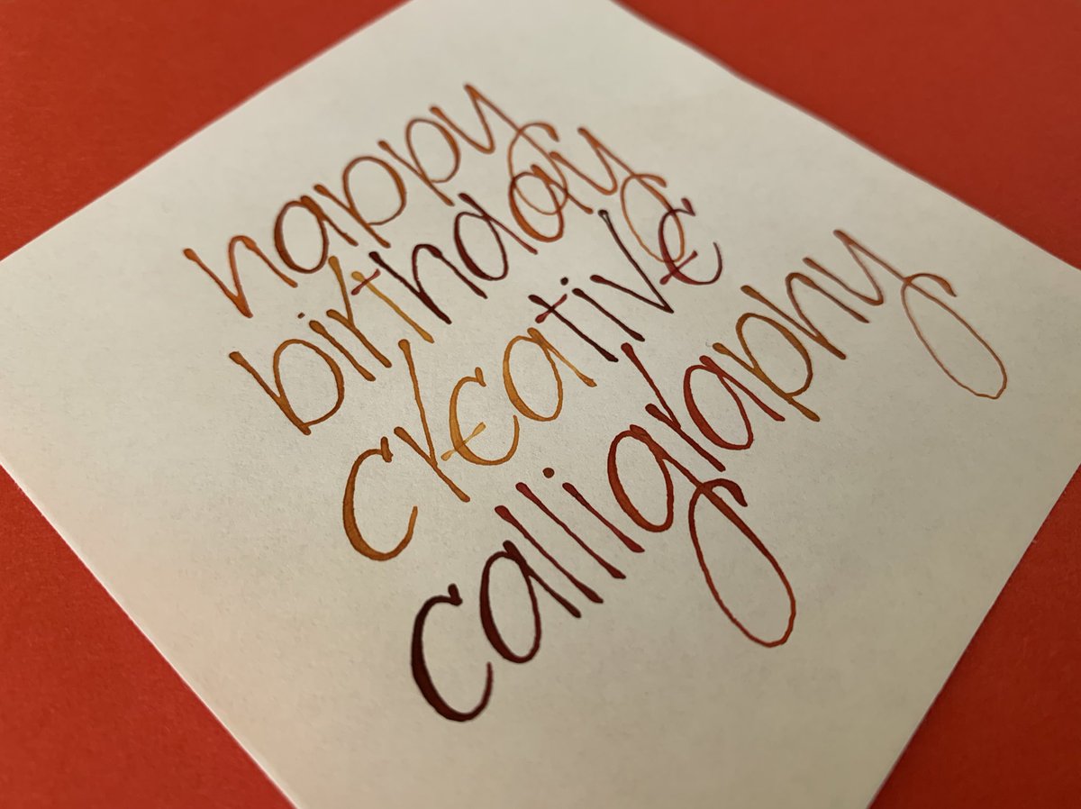 CreativeCallig's tweet image. Celebrating eight years in business today! 🎉