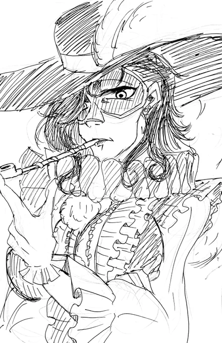 【落書き】
※三次創作※女体化
霞空さんちのにょたドが良すぎて描きました。くるくるヘアーがめっちゃかわいい… https://t.co/a04rjEfzDL 