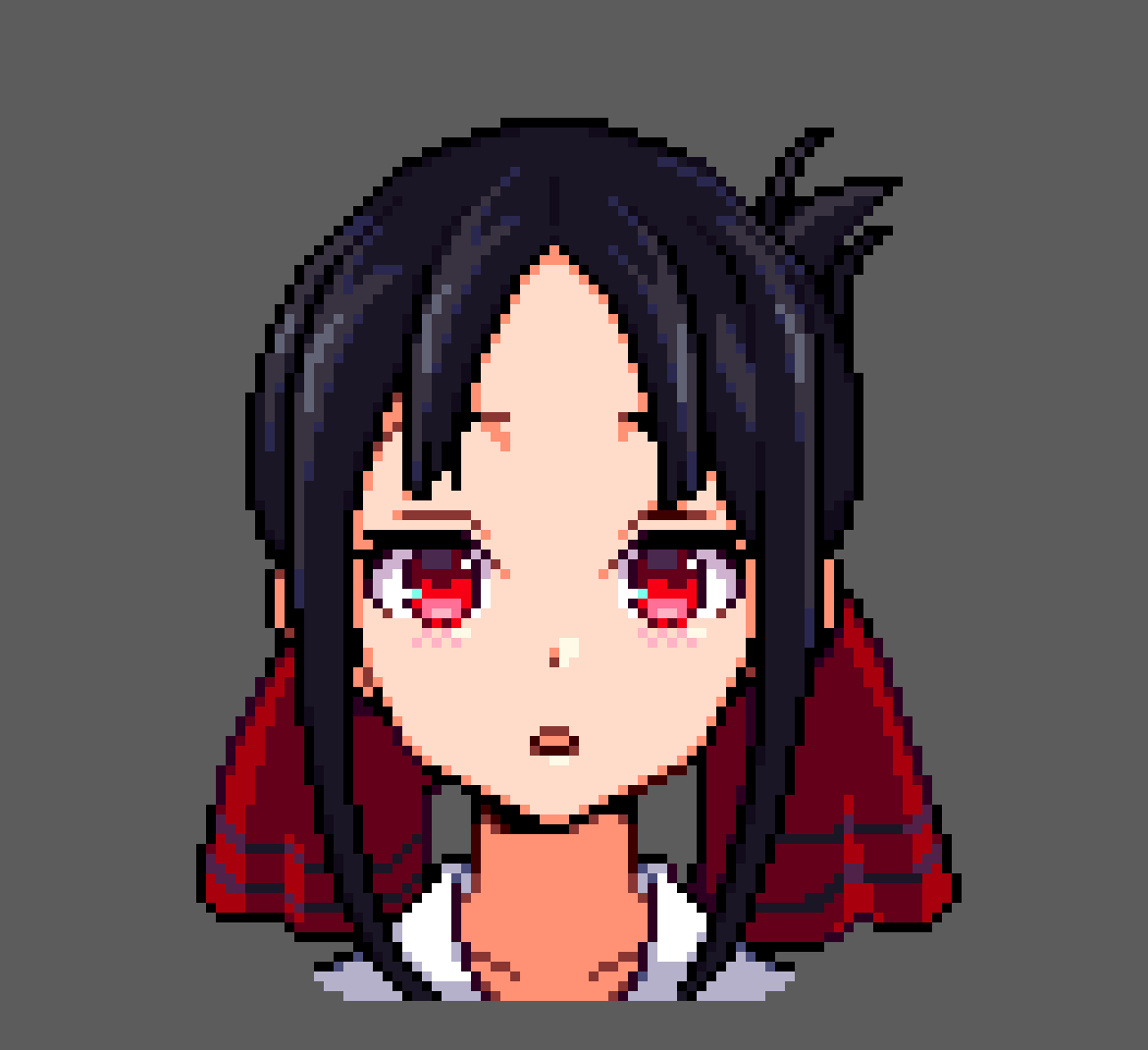 Rappenem's tweet photo. Working on some pixel Kaguya's #pixelart https://t.co/HJfLriHuwf