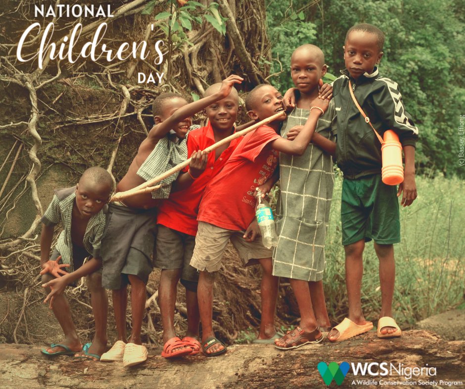 WCS_Nigeria's tweet photo. "Teaching children about the natural world is important but leaving them a planet 🌍 fit to grow up in is even more important" Bassey Effiong.
#ChildrensDay https://t.co/RI0Rp67ftn