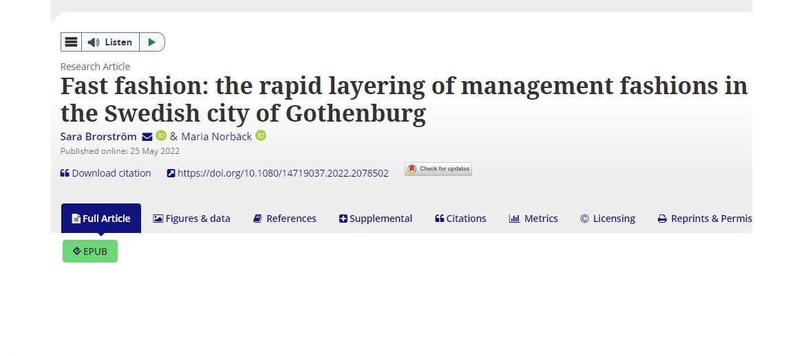 Public Management Review (@pmreview_) on Twitter photo Here <a href="/SBrorstrom/">Sara Brorstrom</a> and Maria Norbäck <a href="/goteborgsuni/">Göteborgs universitet / University of Gothenburg</a> draw on institutional theory literature on management fashions paired with the layering literature to show how a city organization underwent rapid changes over a decade by continuously adopting fashions tandfonline.com/doi/full/10.10… Here <a href="/SBrorstrom/">Sara Brorstrom</a> and Maria Norbäck <a href="/goteborgsuni/">Göteborgs universitet / University of Gothenburg</a> draw on institutional theory literature on management fashions paired with the layering literature to show how a city organization underwent rapid changes over a decade by continuously adopting fashions tandfonline.com/doi/full/10.10…
