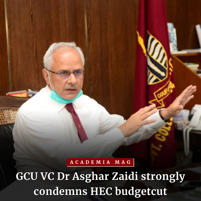 academiamag's tweet photo. VC GCU Lahore (@gcuniversitylhr) Dr. Asghar Zaidi (@zaidia) strongly condemns HEC budget cuts.
🔗https://t.co/DBvNEHjk4B
#Academia|News #AcademiaMag #VC_GCU #GCULahore https://t.co/mrJ2tLG0VL