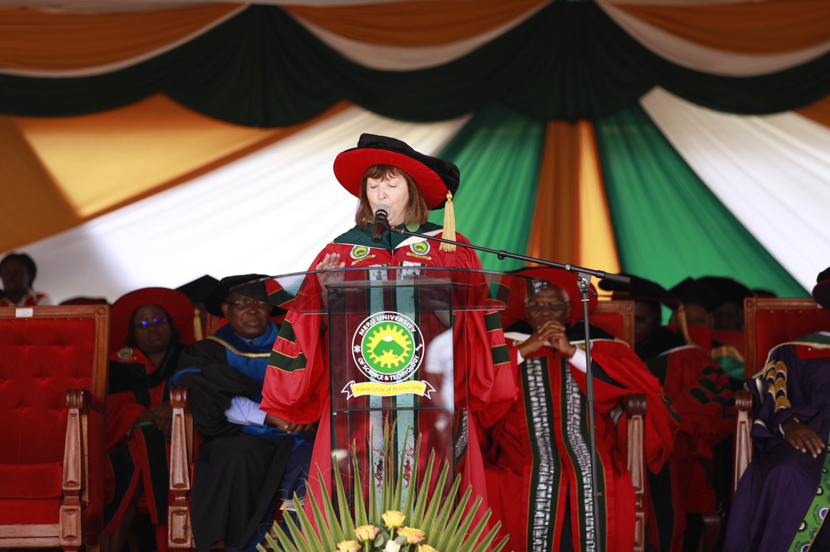 MeruUniversity's tweet photo. #mustgraduation #mustgraduates 

The MUST family is happy to celebrate Senator, Mary J. Coyle (Nova scotia, Canada) with the conferment of the Honorary Degree of Doctor of Business Management (Honoris Causa).

#meruuniversitygraduation https://t.co/wVZkoxGtp9