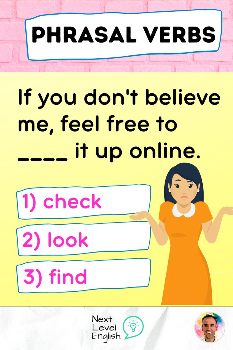 📚𝗣𝗵𝗿𝗮𝘀𝗮𝗹 𝘃𝗲𝗿𝗯 𝗼𝗳 𝘁𝗵𝗲 𝗱𝗮𝘆📚

#learnenglish #phrasalverbs