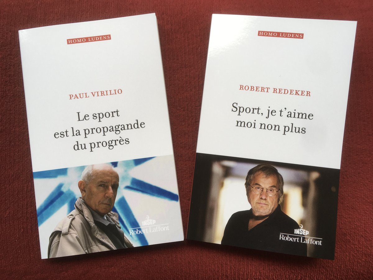 BenjaminPichery's tweet photo. Pour un été sportif sans concession, deux auteurs radicaux, amoureux du sport. #insep #Redeker #Virilio #robertlaffont #homoludens En librairie le 2 juin. https://t.co/OSYacA1zxp