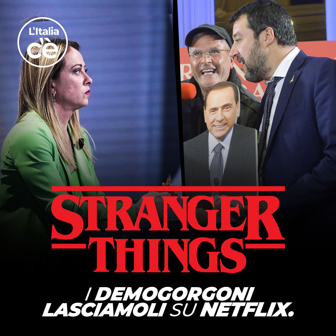 litaliace's tweet photo. I demogorgoni lasciamoli su #Netflix.

#StrangerThings ci piace, ma non per il prossimo governo in Italia. https://t.co/sZtQojPLCs