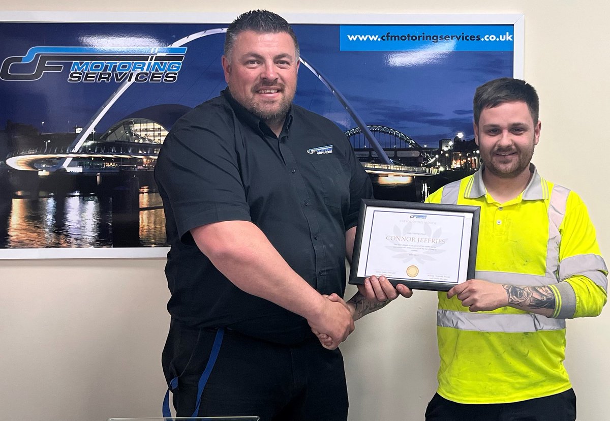Congratulations to Connor Jeffries on receiving Driver of the Month.  Keep up the great work. 

#work #employeeappreciation #outstandingservice