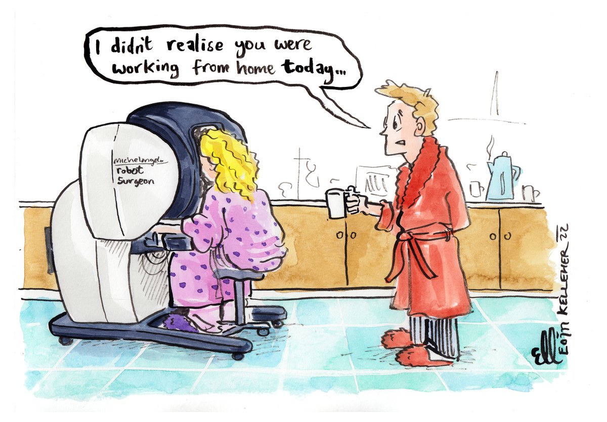 One for all the surgeons out there.

My latest cartoon for <a href="/med_indonews/">Medical Independent</a> 

#Cartoon #Surgery #SurgeonLife #WFH #GraphicMedicine