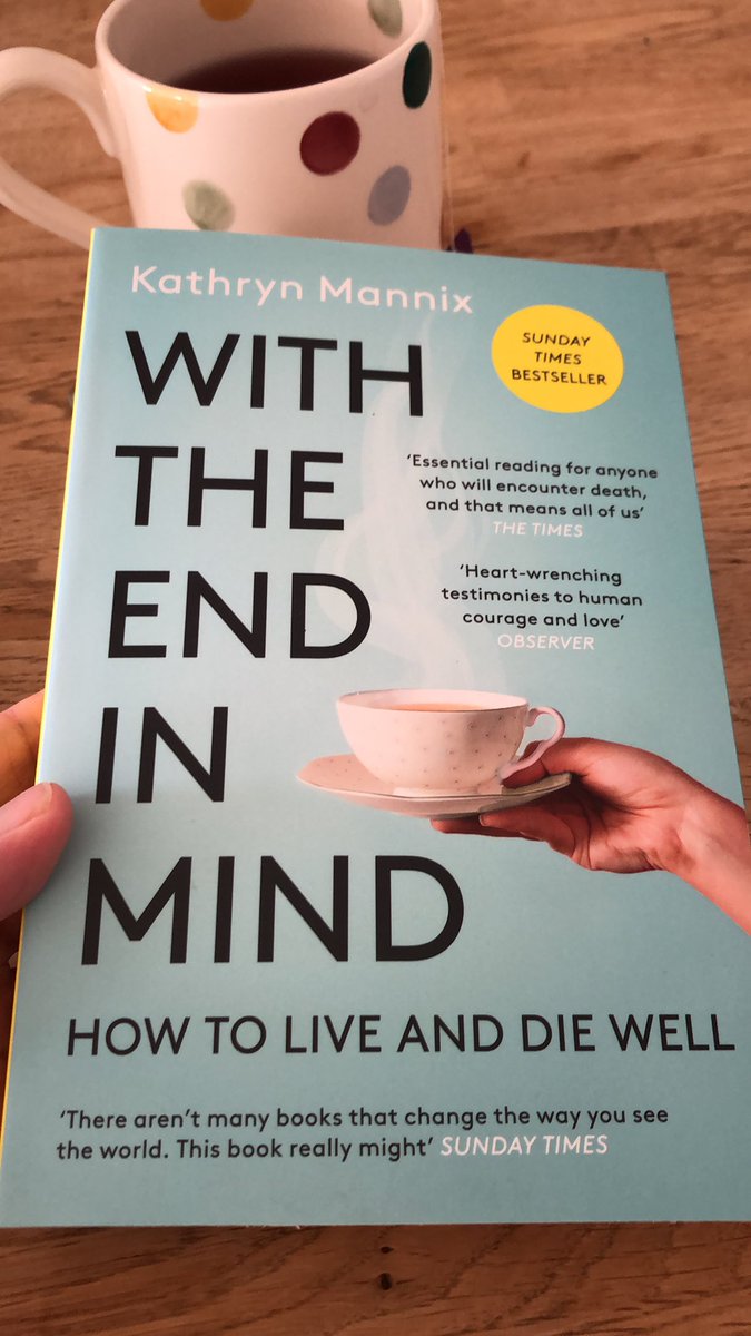 This arrived 💙. Having listened to @drkathrynmannix speak at @oncology_care I couldn’t wait to read her book #withtheendinmind #dyingmatters
