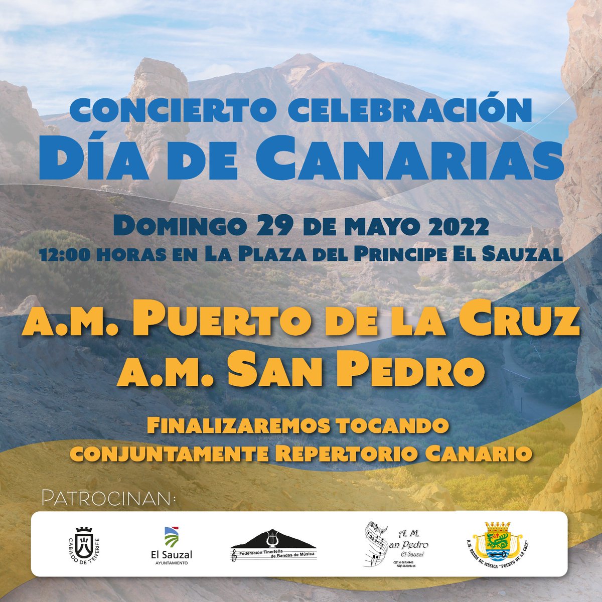 La plaza del Príncipe de El Sauzal acogerá hoy la actuación de la Agrupación musical San Pedro, a las 12.30 horas.