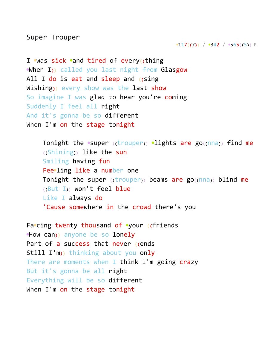 Actually I'd remembered the end of the verse melody wrong, this should work