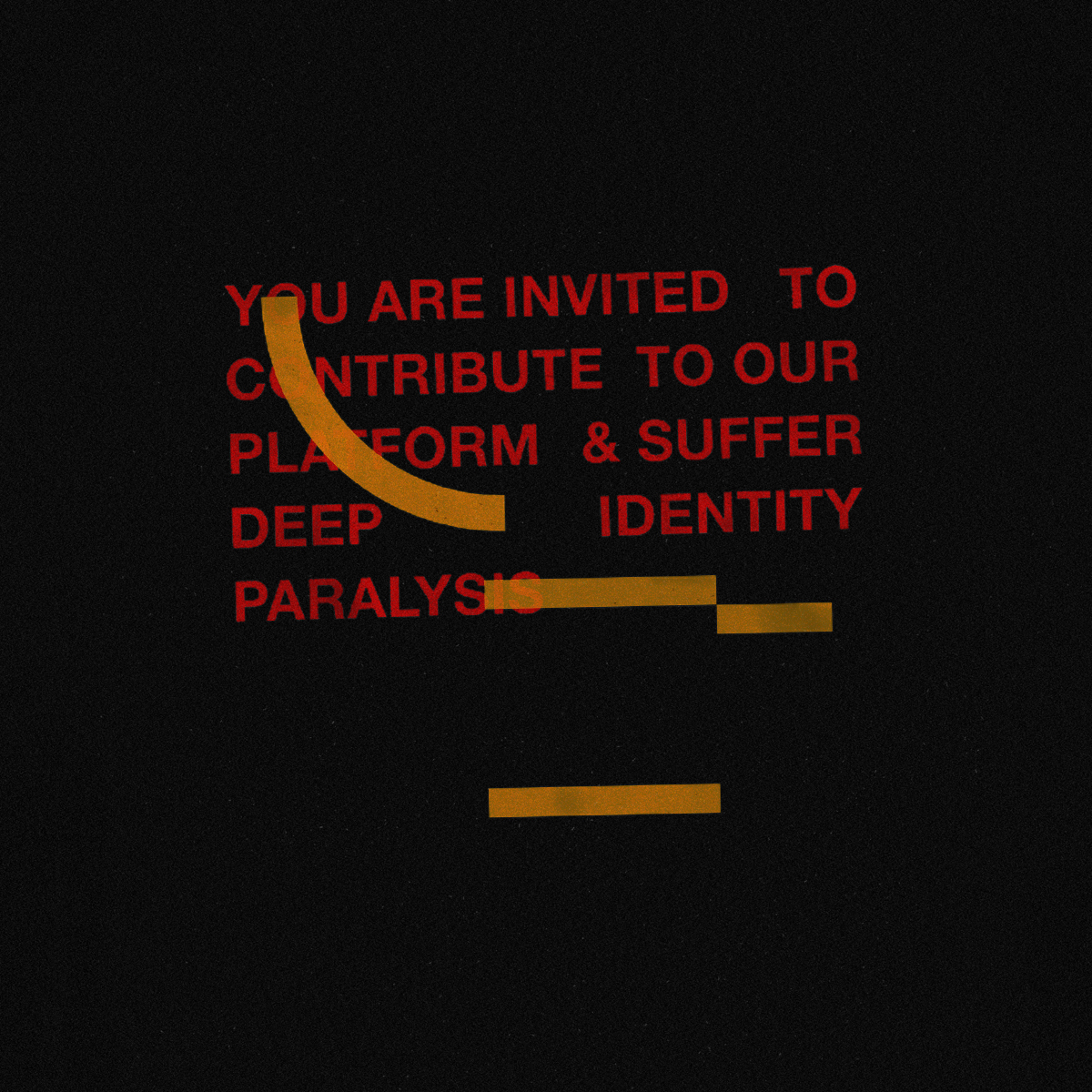 ffffactus's tweet photo. you are invited to contribute to our platform and suffer deep identity paralysis https://t.co/IPRMnos7uB