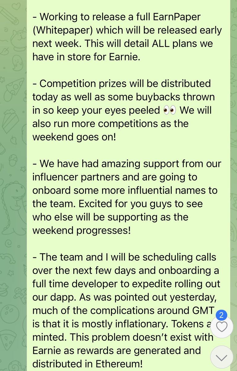 EarnieInu's tweet photo. Full update for today in our Telegram group! $Earnie ❤️🚶🐕 $GMT #Walk2Earn 

https://t.co/6u00eHJNXb

https://t.co/zJoo0iJJCG https://t.co/5N9JGVpAHC