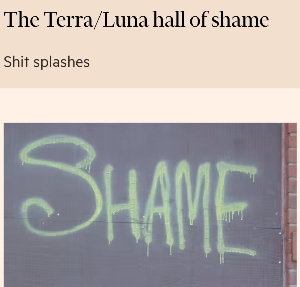Criv81's tweet photo. Il @FinancialTimes ha pubblicato una "sala della vergogna" con tutti i noti VCs e membri dell'industria #crypto che in passato hanno promosso la crescita di Terra e del suo prodotto #UST, inducendo molti piccoli investitori a esporsi sul progetto grazie alla loro credibilità 1/ https://t.co/jWY7925mgD