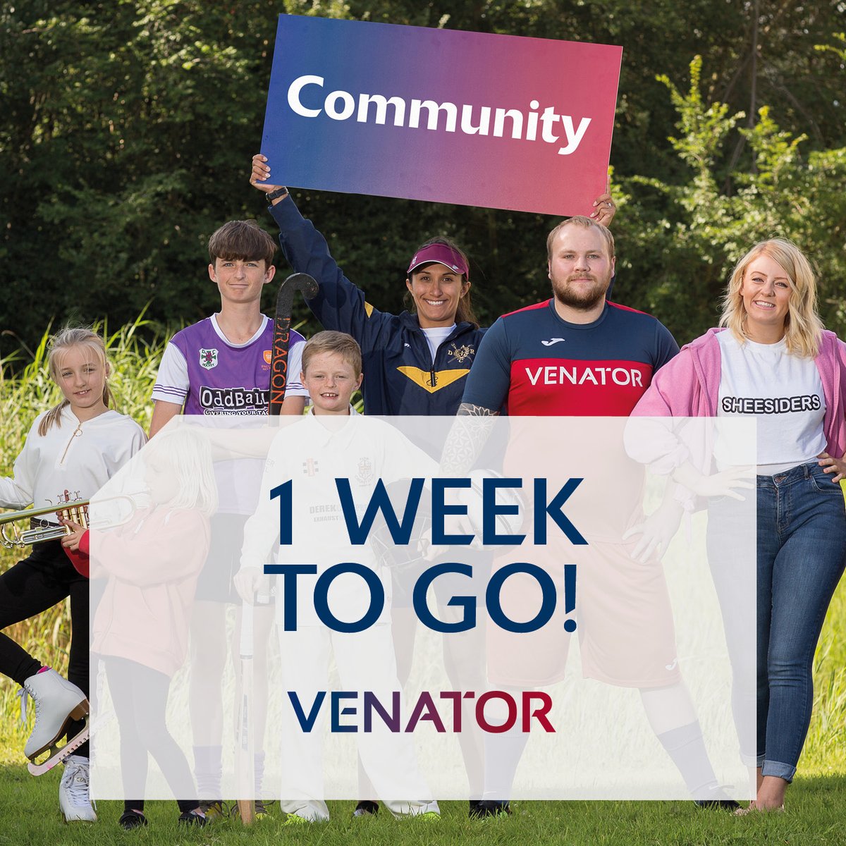 Just 1 more week to go until applications close for the community fund 2022!

If you're a charity or community group in the North East that inspires teamwork and innovation check out how you can win a grant of up to £1,000 👇
venatorcommunity.com