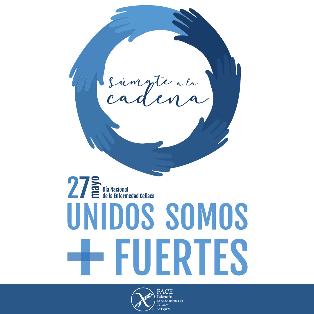 Hoy 27 de mayo celebramos el Día Nacional de la Enfermedad Celiaca
Recuerda que ¡unidos somos más fuertes! 💪