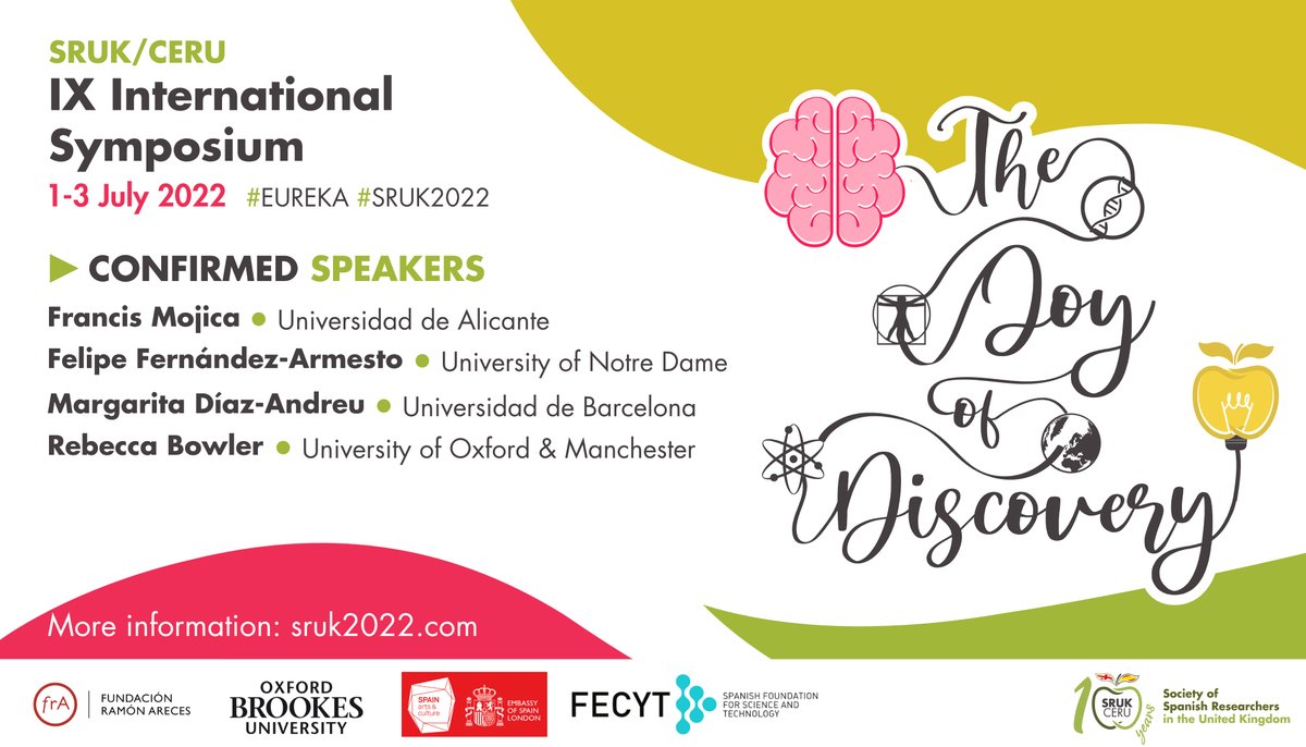 ComunidadCeru's tweet photo. Are you a Spanish researcher in the UK? Then join us in the largest networking event for our community with all sort of researchers across the UK!! Also, if you join now you'll get a FREE T-SHIRT
💡Symposium tickets: https://t.co/o8Etdrdcba
#SRUK2022 #science #spanishresearch https://t.co/rqENc4xWdL