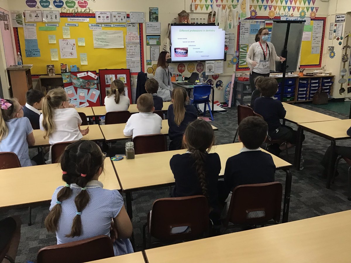 We had some more special visitors in to talk to us about life within oral health and as a chef! We were very excited to hear about all the professions within dentistry and the day to day responsibilities of a chef! We enjoyed eating the sausage rolls we made! <a href="/WybertonPrimary/">Wyberton Primary Academy</a>
