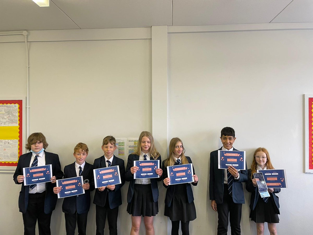 KA_Classof26's tweet photo. Congratulations to the Stars of the Week this week! 🎉 Wishing these and every student in year 7 a restful, well earned half term after a week of End of Year Exams. Well done all! #KnutsfordAndPROUD https://t.co/kkmFAM5RwR