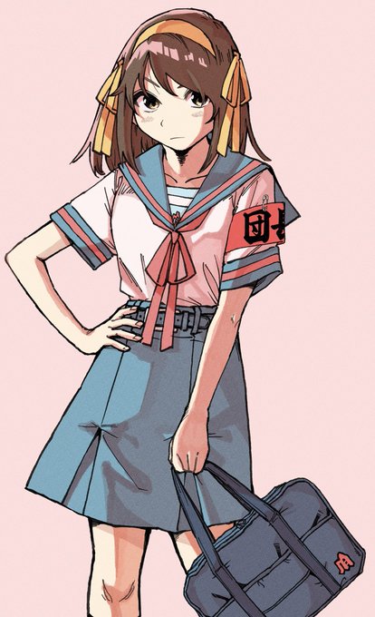 「hand on hip kita high school uniform」 illustration images(Latest)