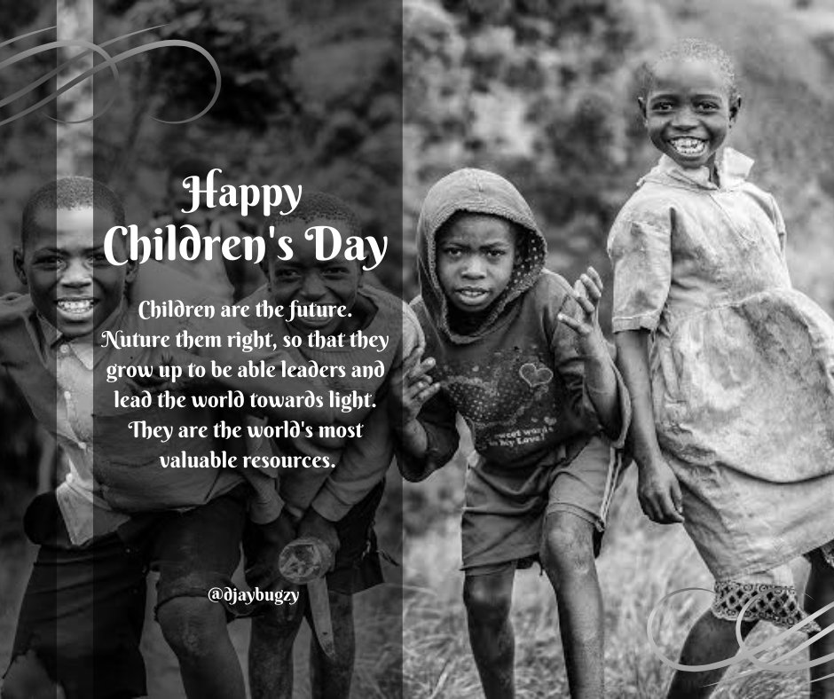 DjayBugzy's tweet photo. Happy Children's Day.

Retweet if you're blessed to be someone's child and blessed to have children. 🍼 🍼

#May27 #ChildrensDay2022 #Canva https://t.co/JUJfwY3u3b