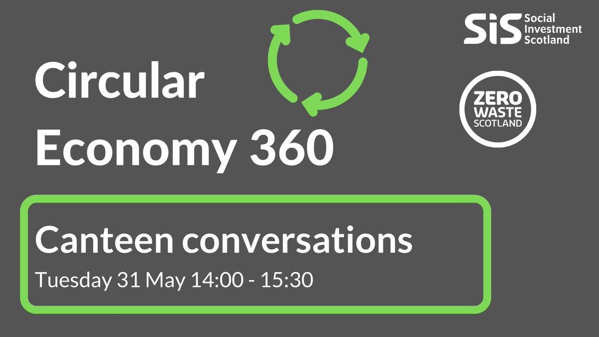 Join us next Tuesday, 31st May for Canteen Conversations with <a href="/UnityGrill/">Frau Lili Heidrich</a>, <a href="/FareShareGWS/">FareShare Glasgow and the West of Scotland</a> and <a href="/ZeroWasteScot/">Zero Waste Scotland</a> as we address food inequality and discuss how to reduce food waste.

Register to join us here - bit.ly/3JeOIBw