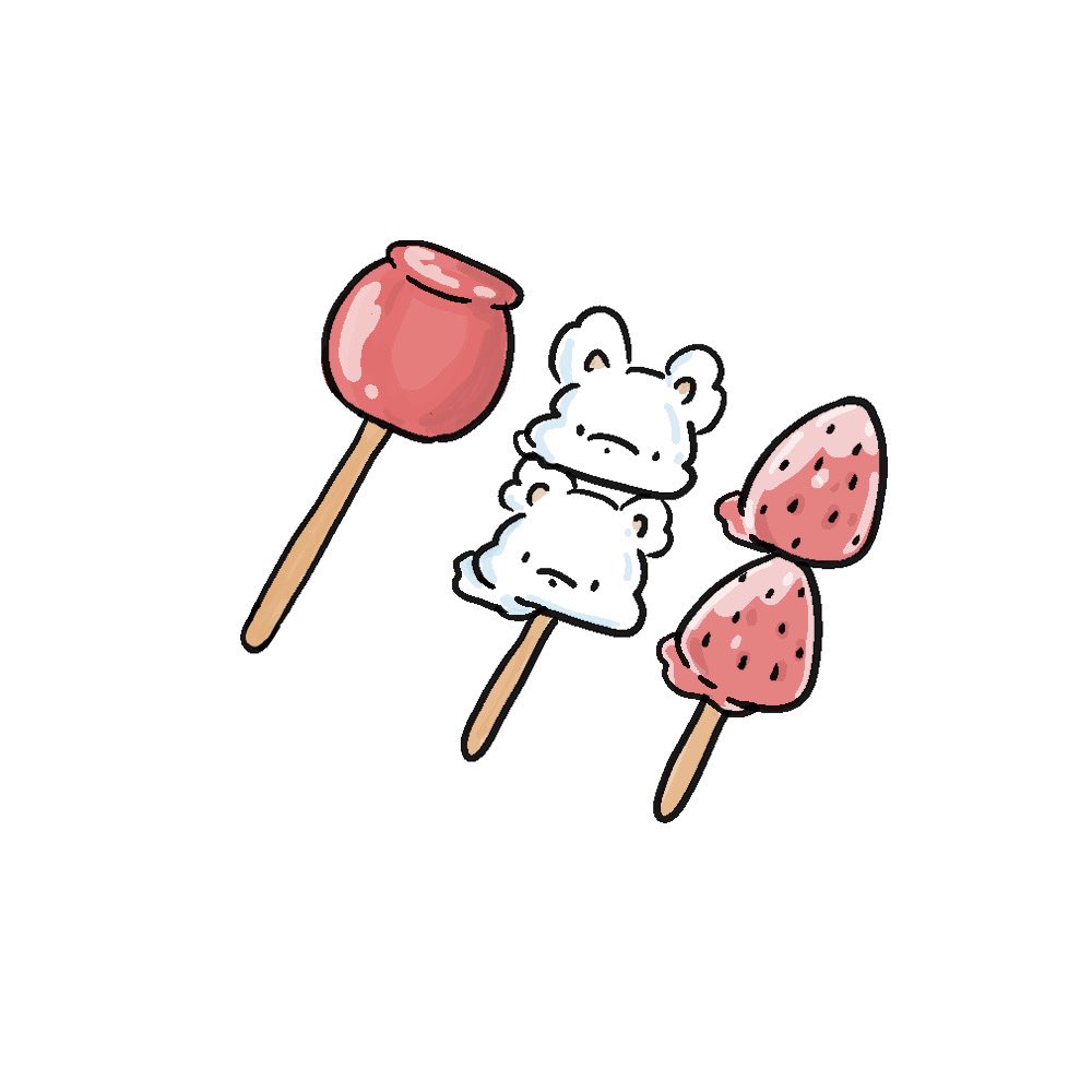 keymkeym337788's tweet photo. りんご飴、いちご飴にならぶマルポメ飴。

＃イラスト ＃いちご飴 ＃夏＃ゆるいイラスト https://t.co/HqDXdO3CM6