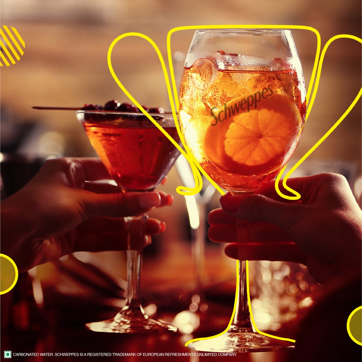 Raise your cup🍸 ​
Cheer for your team this final with your fav cocktail and #Schweppes! ​

#SummerWithSchweppes