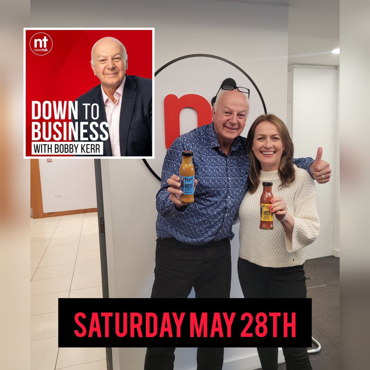 Fused by Fiona Uyema (@fusedbyfiona) on Twitter photo The interview will go live tomorrow and be available on Bobby's podcast too. Don't miss his reaction to tasting Fused Katsu Curry Ketchup on prawn crackers!!!
<a href="/bobbykerr/">Bobby Kerr</a> <a href="/NewstalkFM/">NewstalkFM</a> <a href="/fionauyema/">Fiona Uyema</a> The interview will go live tomorrow and be available on Bobby's podcast too. Don't miss his reaction to tasting Fused Katsu Curry Ketchup on prawn crackers!!!
<a href="/bobbykerr/">Bobby Kerr</a> <a href="/NewstalkFM/">NewstalkFM</a> <a href="/fionauyema/">Fiona Uyema</a>
