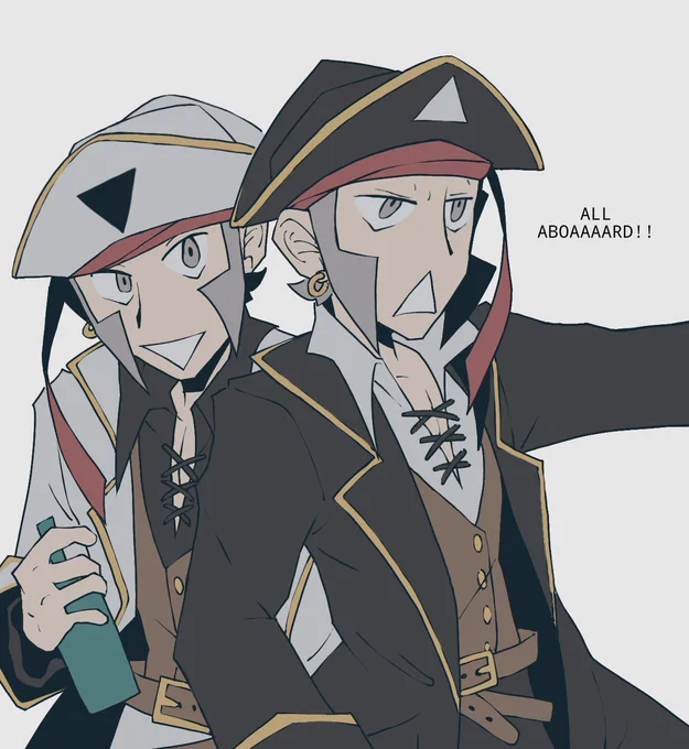 Morning doodle (submas but pirates) 