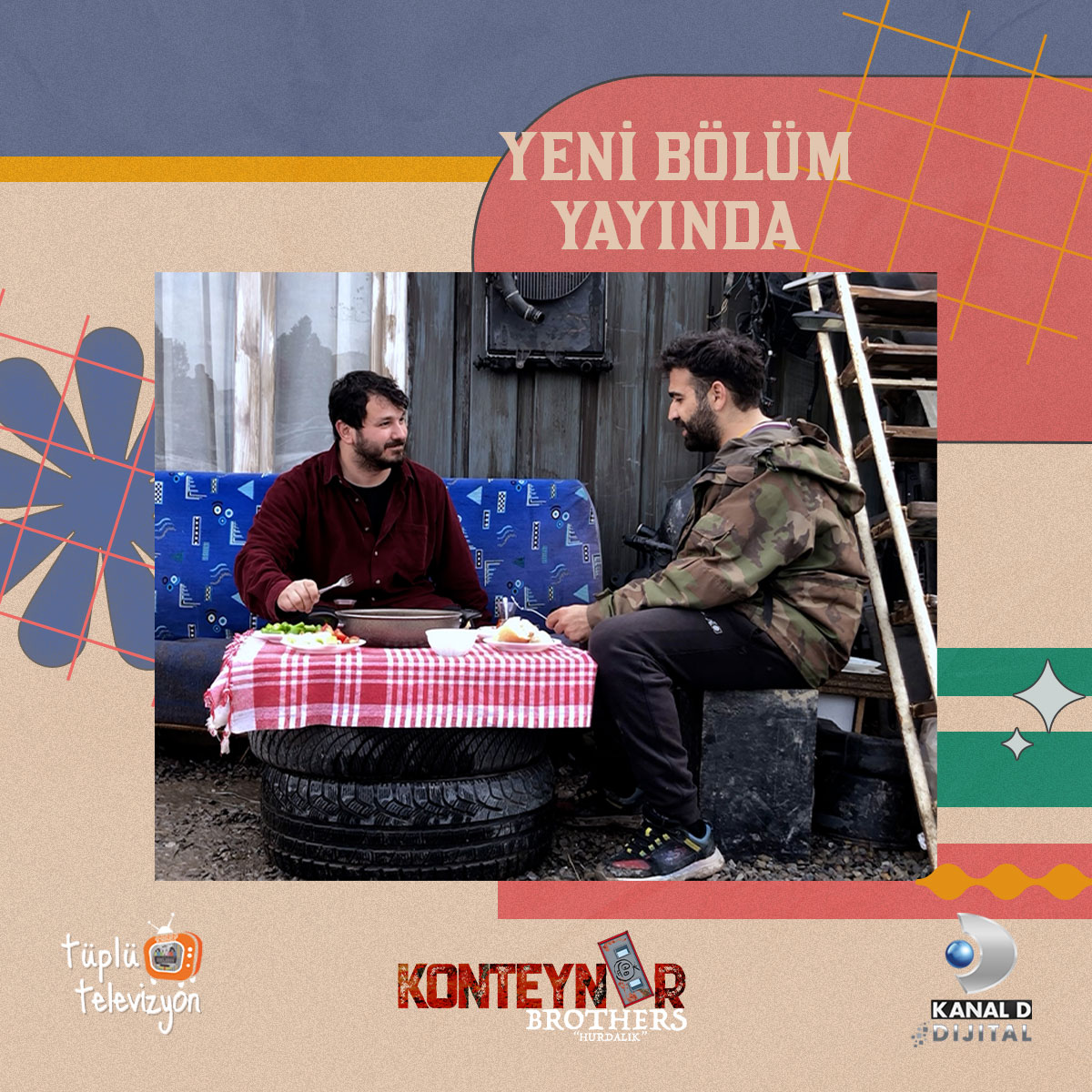 konteynirbro's tweet photo. YENİ BÖLÜM YAYINDA 💥

#KonteynırBrothers “Hurdalık” final bölümleriyle Kanal D dijital platformlarında 🚗 🚗

@osikaragoz @mertkanerkan @kanald @tuplutvcom https://t.co/G4RljvUKAj